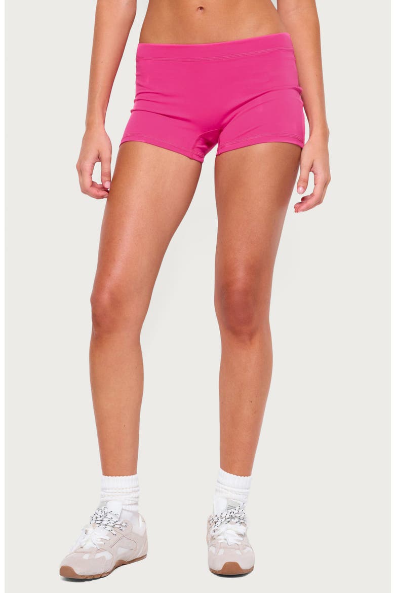 Alaya Low Rise Micro Shorts, Alternate, color, PINK