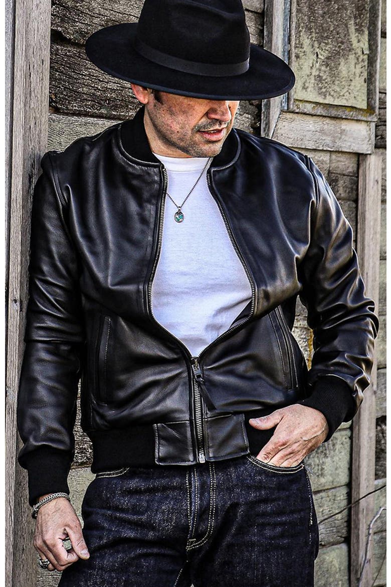 Elk Bomber Jacket, Alternate, color, Black