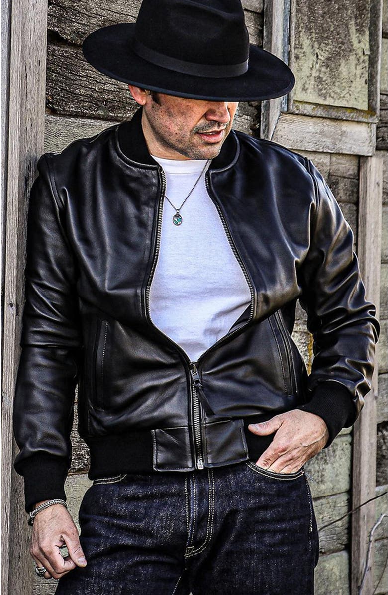 Last Wolf ELK BOMBER JACKET, Alternate, color, Black