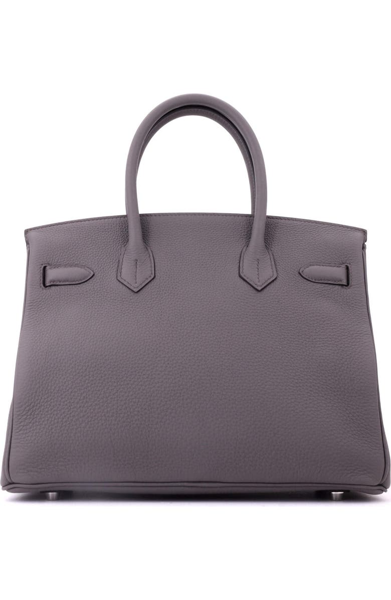 Pre-Owned Hermes Birkin Handbag Grey Togo with Palladium Hardware 30, Alternate, color, Etain