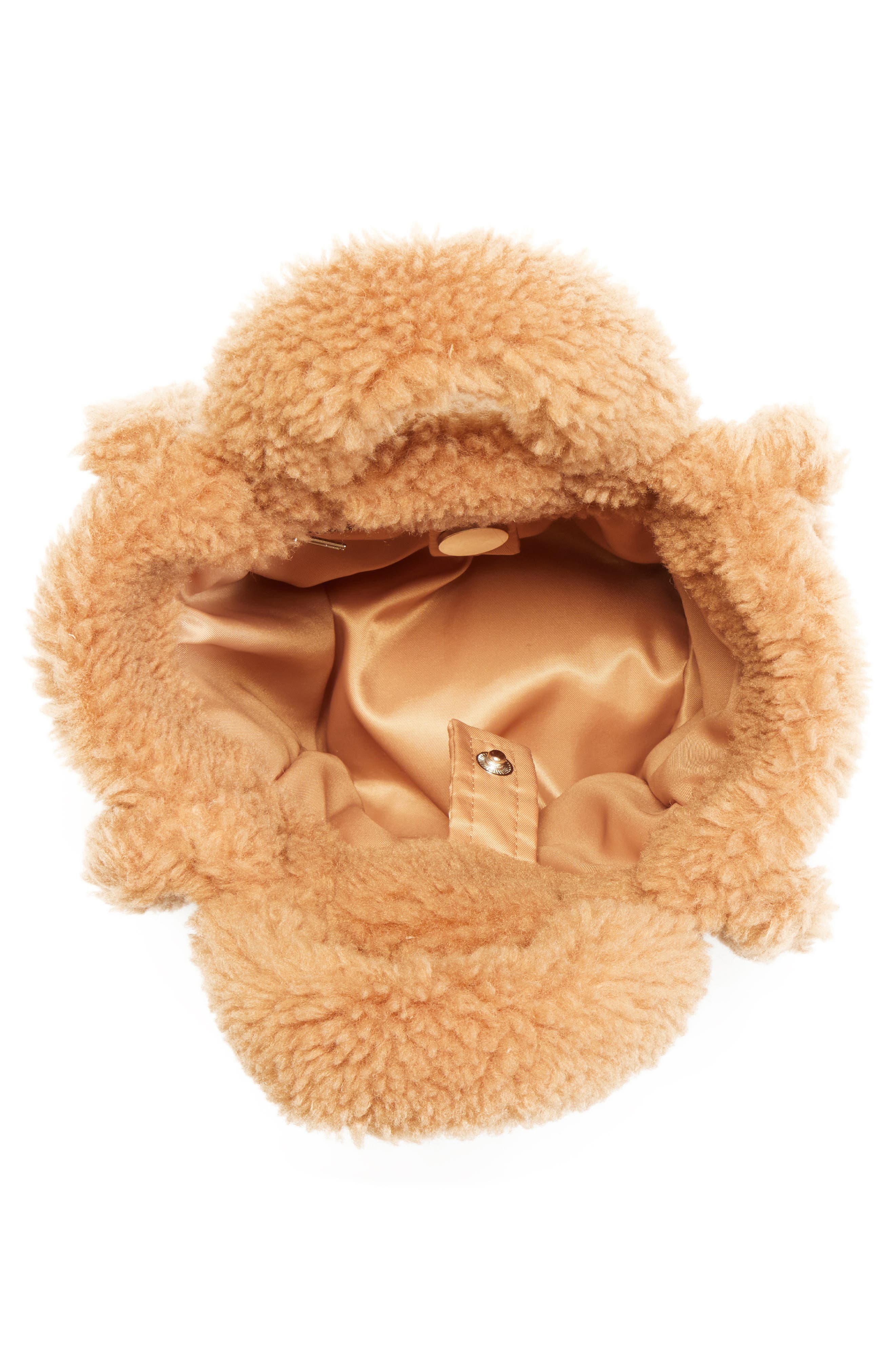 Stand Studio Mini Lizzie Teddy Faux Shearling Tote, Alternate, color, 