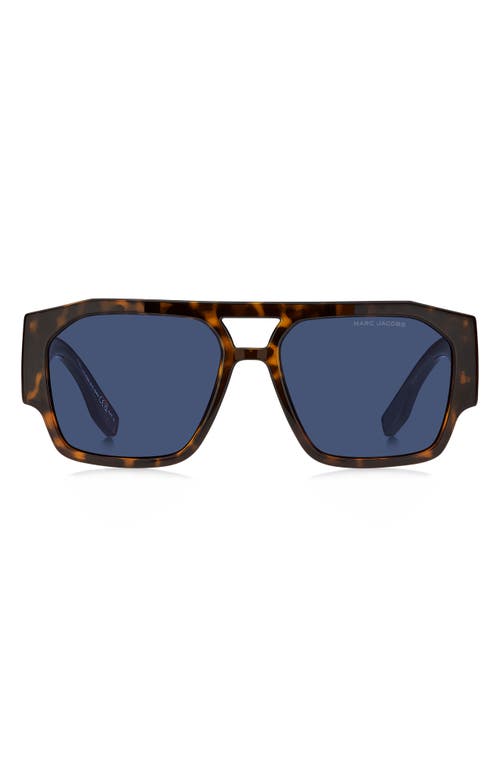 Marc Jacobs 55mm Navigator Sunglasses In Blue