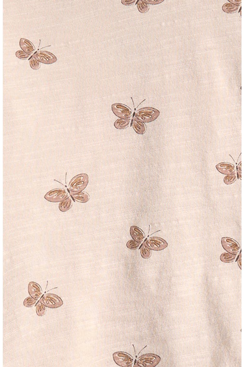 Print Long Sleeve Cotton T-Shirt & Joggers Set, Alternate, color, BUTTERFLIES