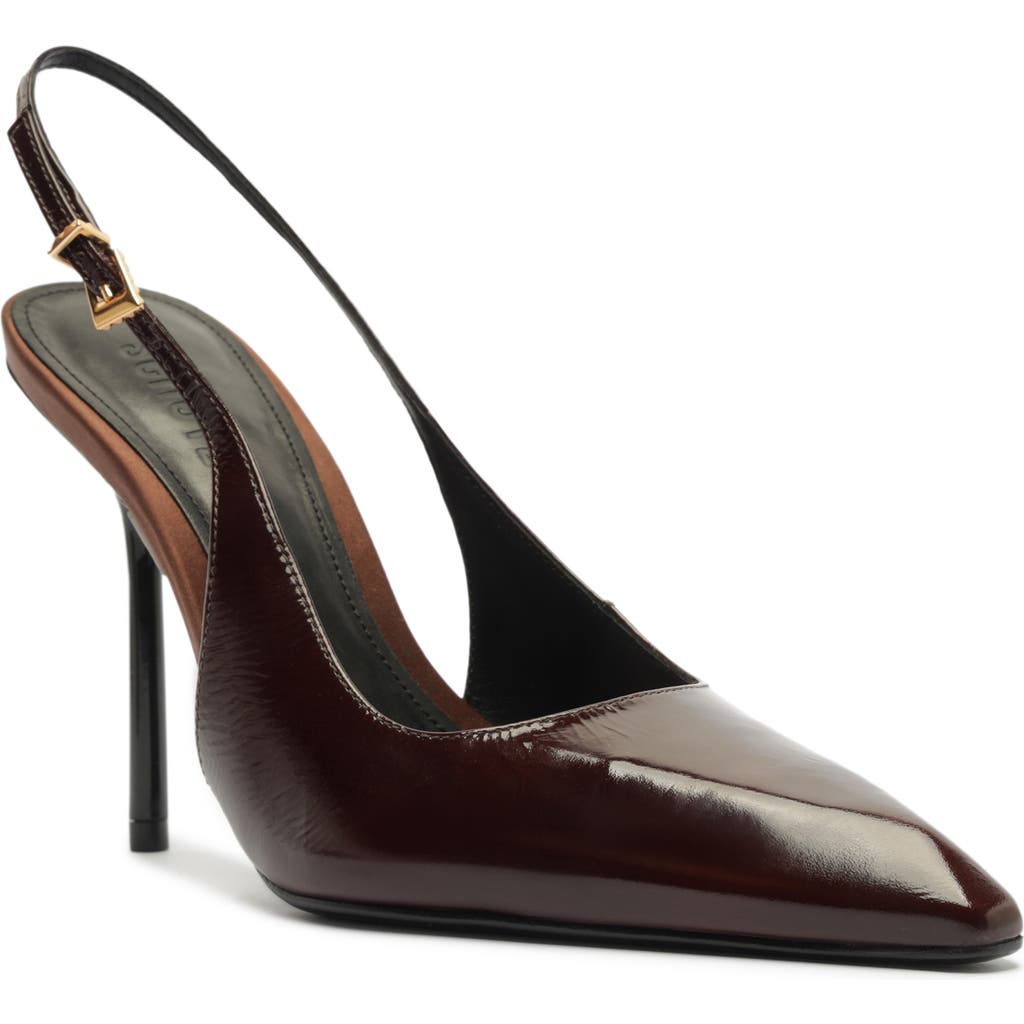 Schutz Leona Slingback Pump In Burgundy