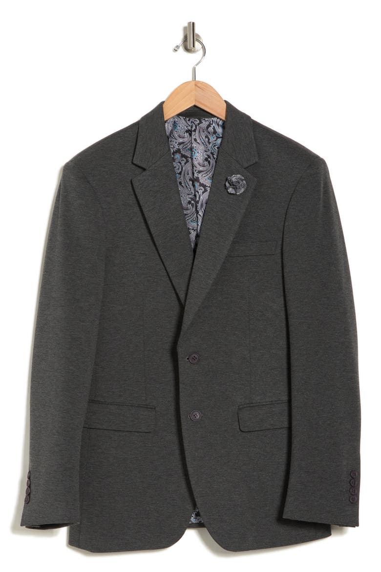 Slim Fit Sport Coat, Alternate, color, DARK GREY
