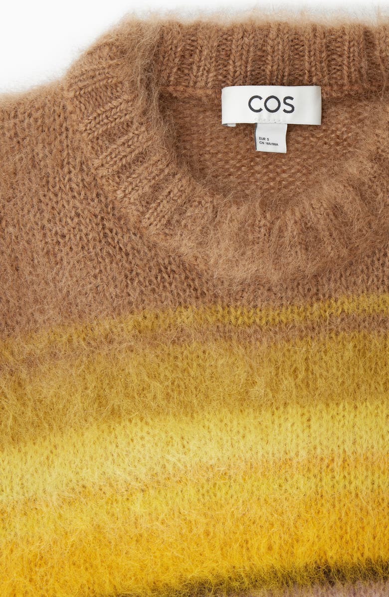 COS Stripe Mohair & Wool Sweater, Alternate, color,