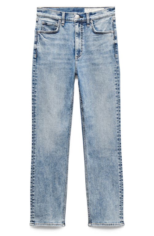 Rag & Bone Flexi Wren High Waist Ankle Slim Straight Leg Jeans In Blue