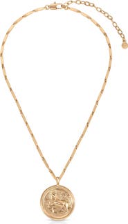 Ettika Equestrian Medallion Pendant Necklace