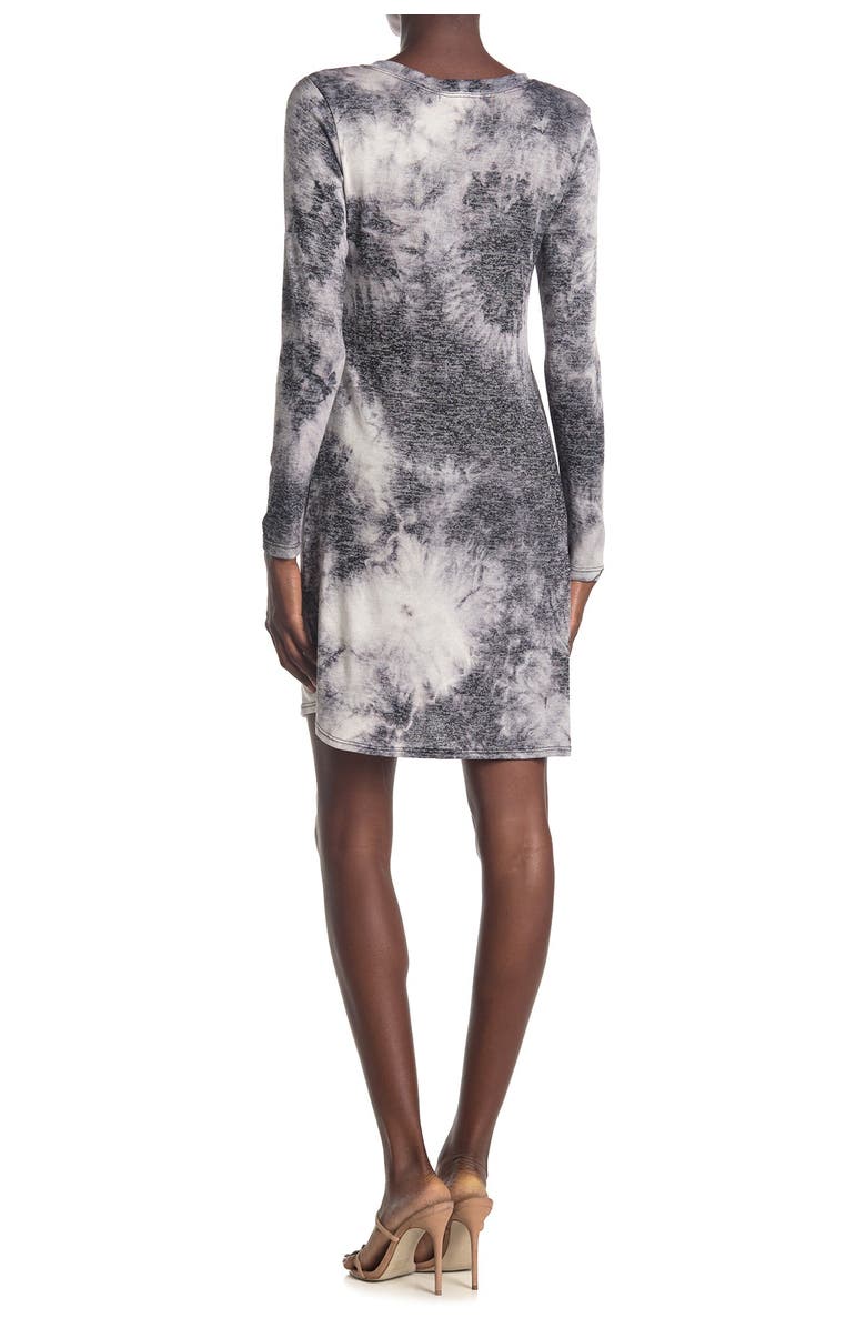 TASH AND SOPHIE Long Sleeve Tie Dye Sweater Dress, Alternate, color, 