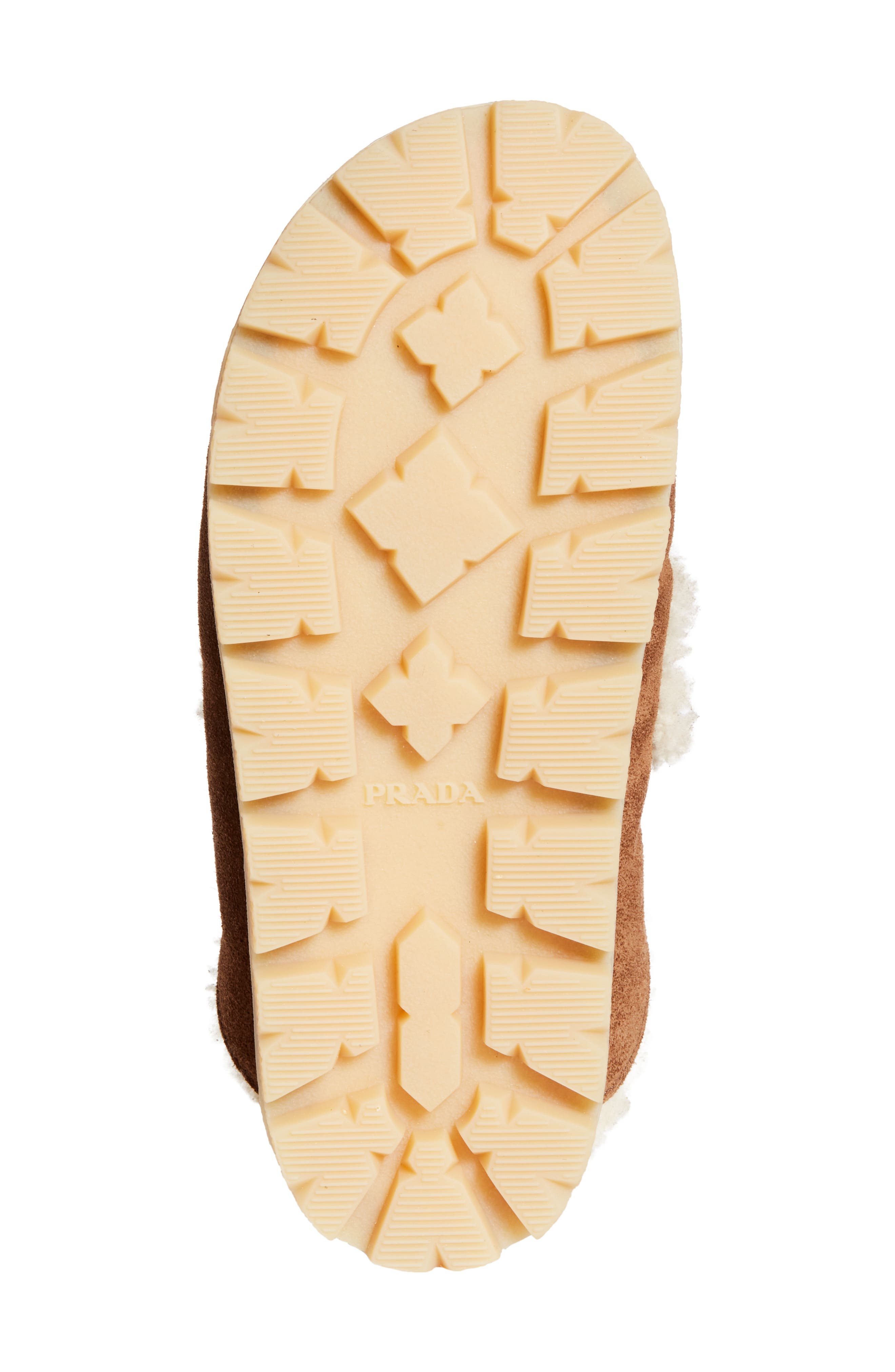 Prada Genuine Shearling Mule, Alternate, color, 