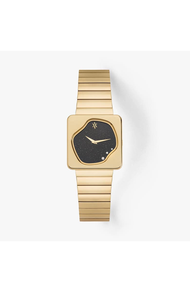 VANNA Astra Gemstone and Diamonds Watch, Main, color, Black Sandstone-Gold