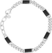 Jan Leslie Dash-5 Curb Sterling Bracelet