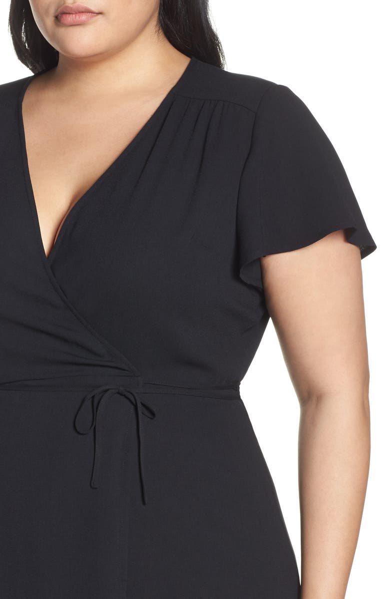 Leith Midi Wrap Dress, Alternate, color, 