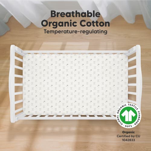 Keababies Soothe Fitted Crib Sheet In Bumble Bear