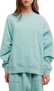 Free People Intimately FP Slow It Down Oversize Cotton Blend Sweatshirt
