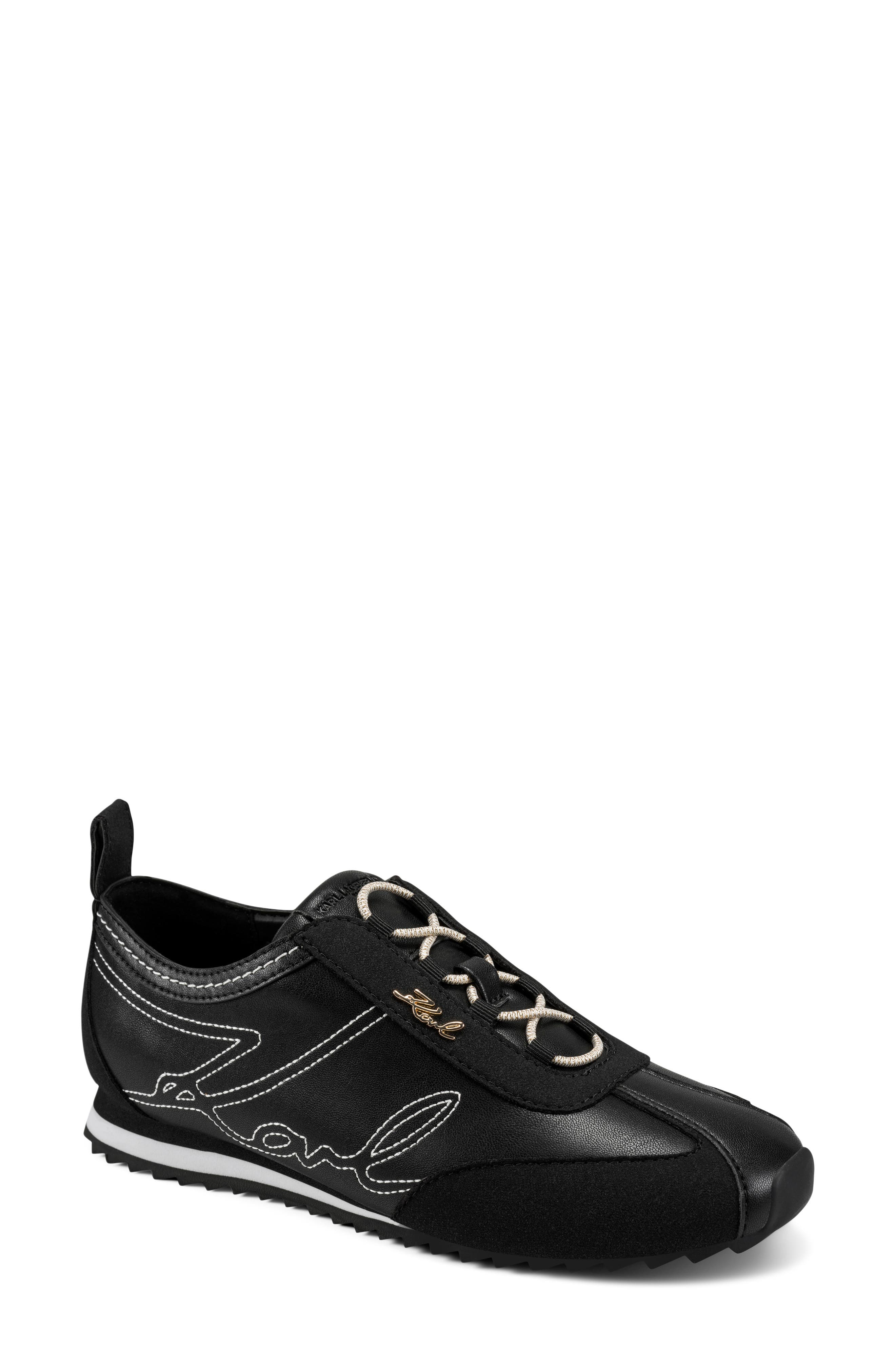 Alarise Lace Up Sneaker, Main, color, BLACK