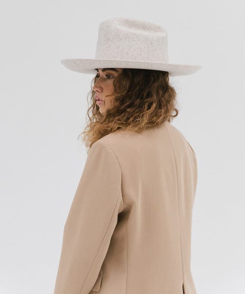 Gigi Pip Ezra Western Hat In Mixed Grey