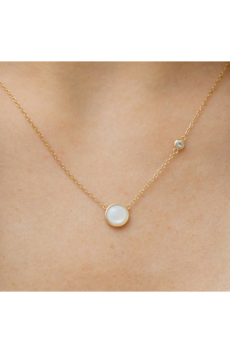 Sara Patino Gold Round Pearl Necklace, Alternate, color, Gold