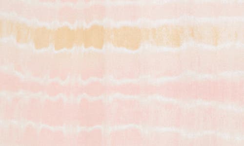 Foxcroft Zoey Tie Dye Cotton Button-up Blouse In Pink Whisper