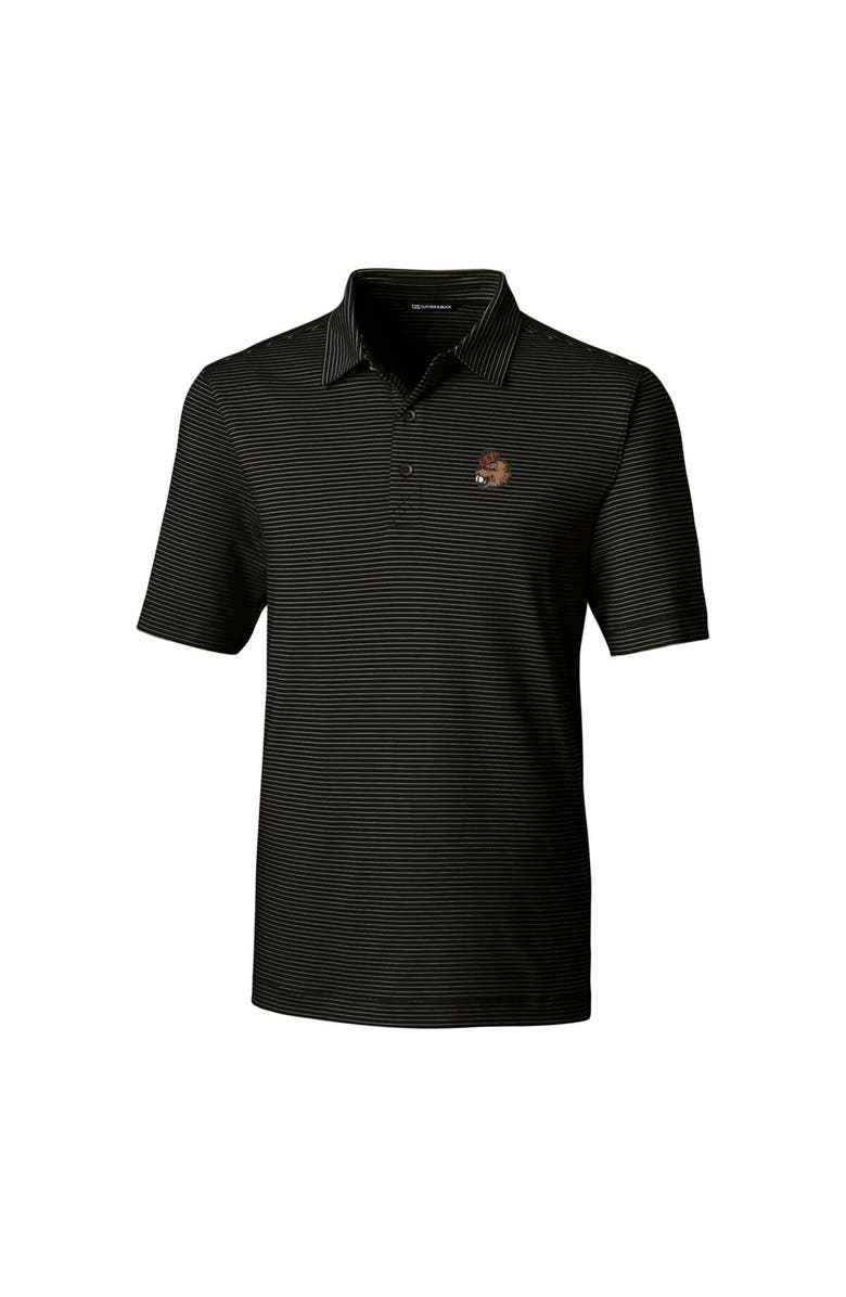 Cutter & Buck Men's Cutter & Buck Black Oregon State Beavers Big & Tall Forge Pencil Stripe Stretch Polo, Alternate, color, 