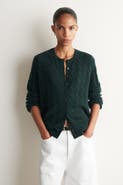 COS Cable-knit Cashmere Cardigan