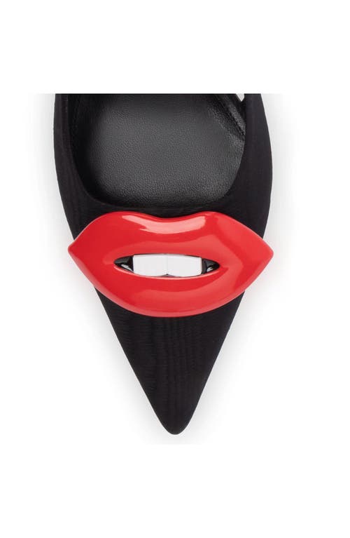 Larroude Larroudé X Libertine Lips Pump Lo In Black