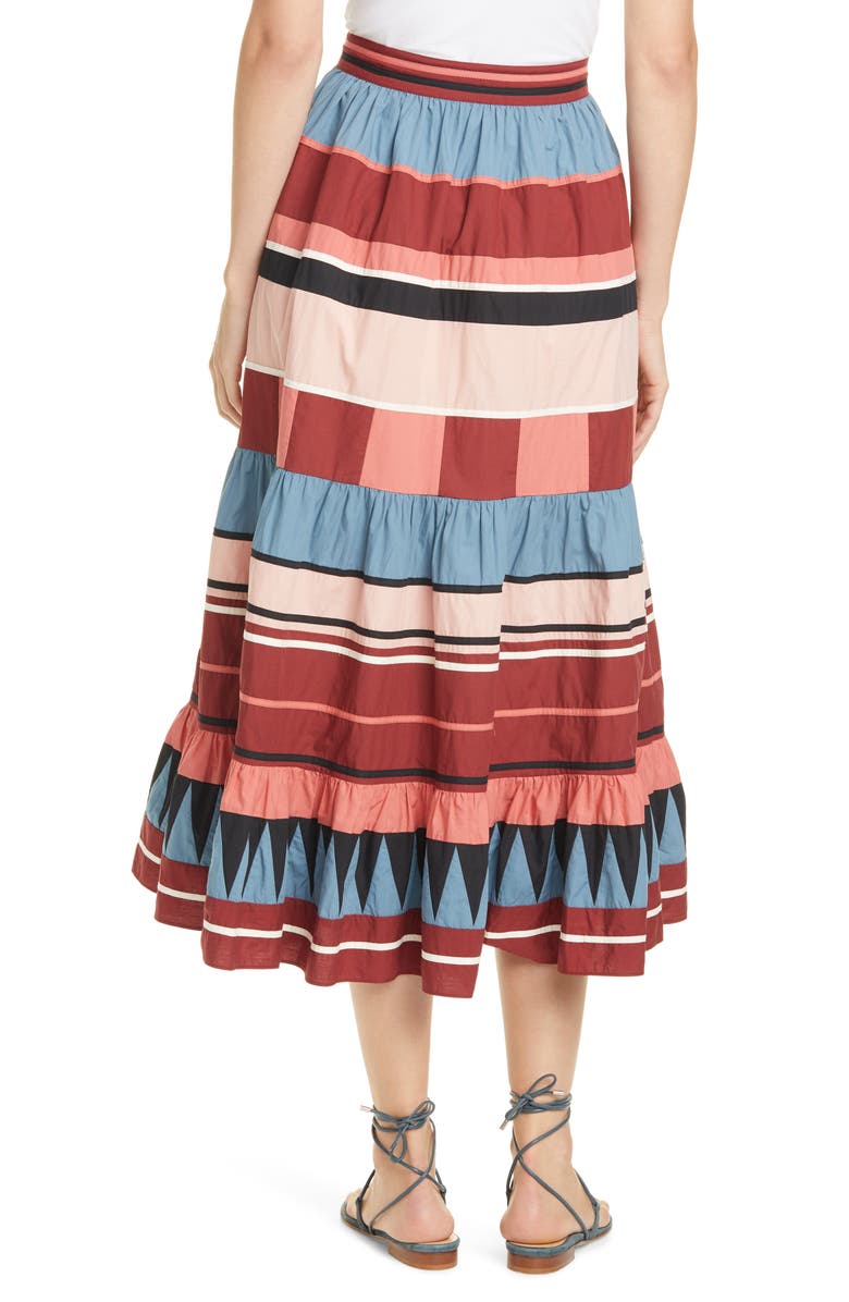 Ulla Johnson Simi Stripe Skirt, Alternate, color, 