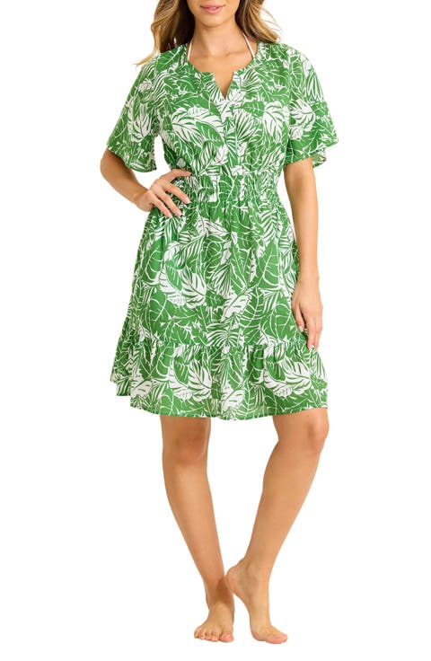 Costa Verde Smocked Waist UPF 50+ Cover-Up Sundress