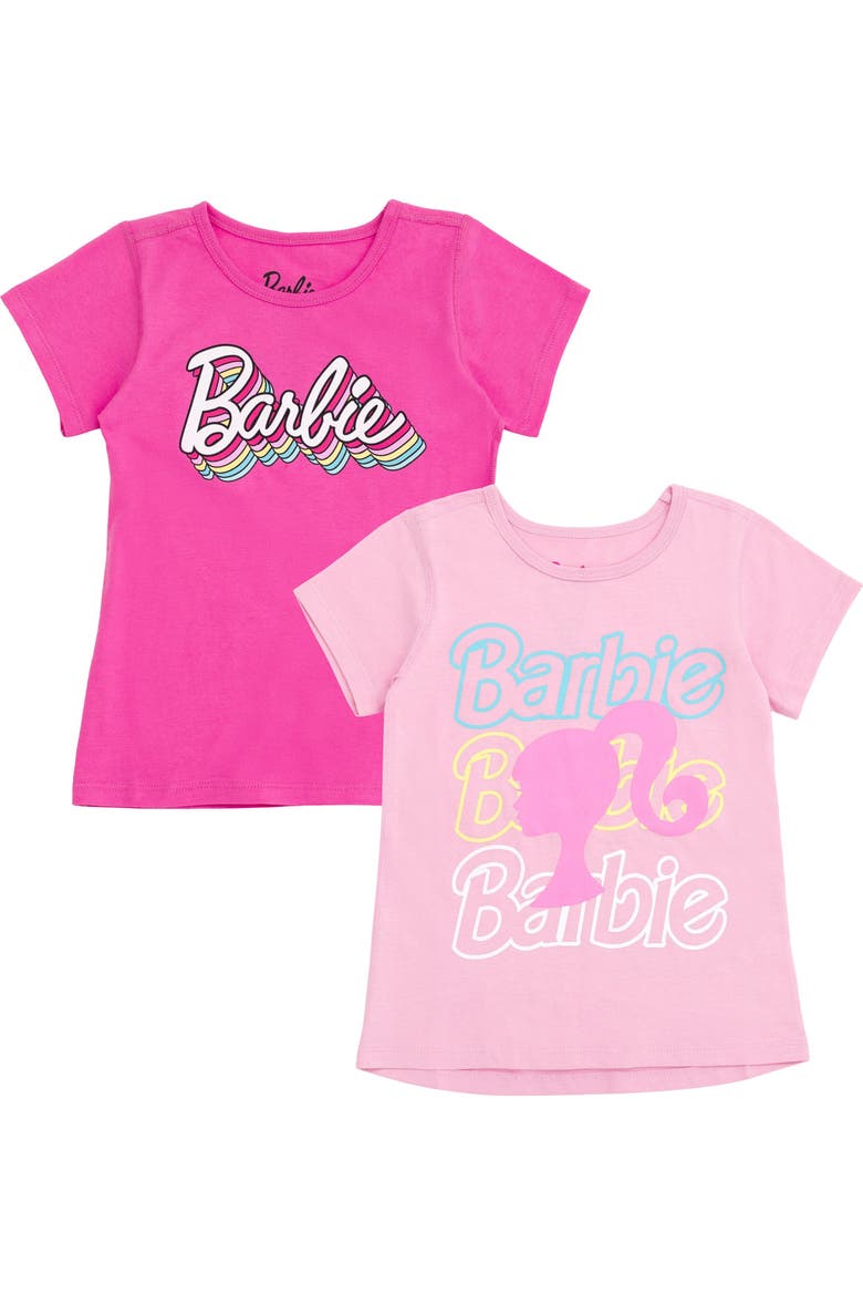 Sensory Friendly 2-Pack T-Shirts, Main, color, Fuchsia Light Pink