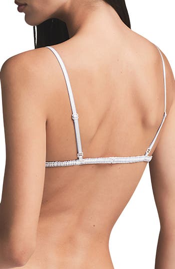 Cotton Poplin Triangle Bralette