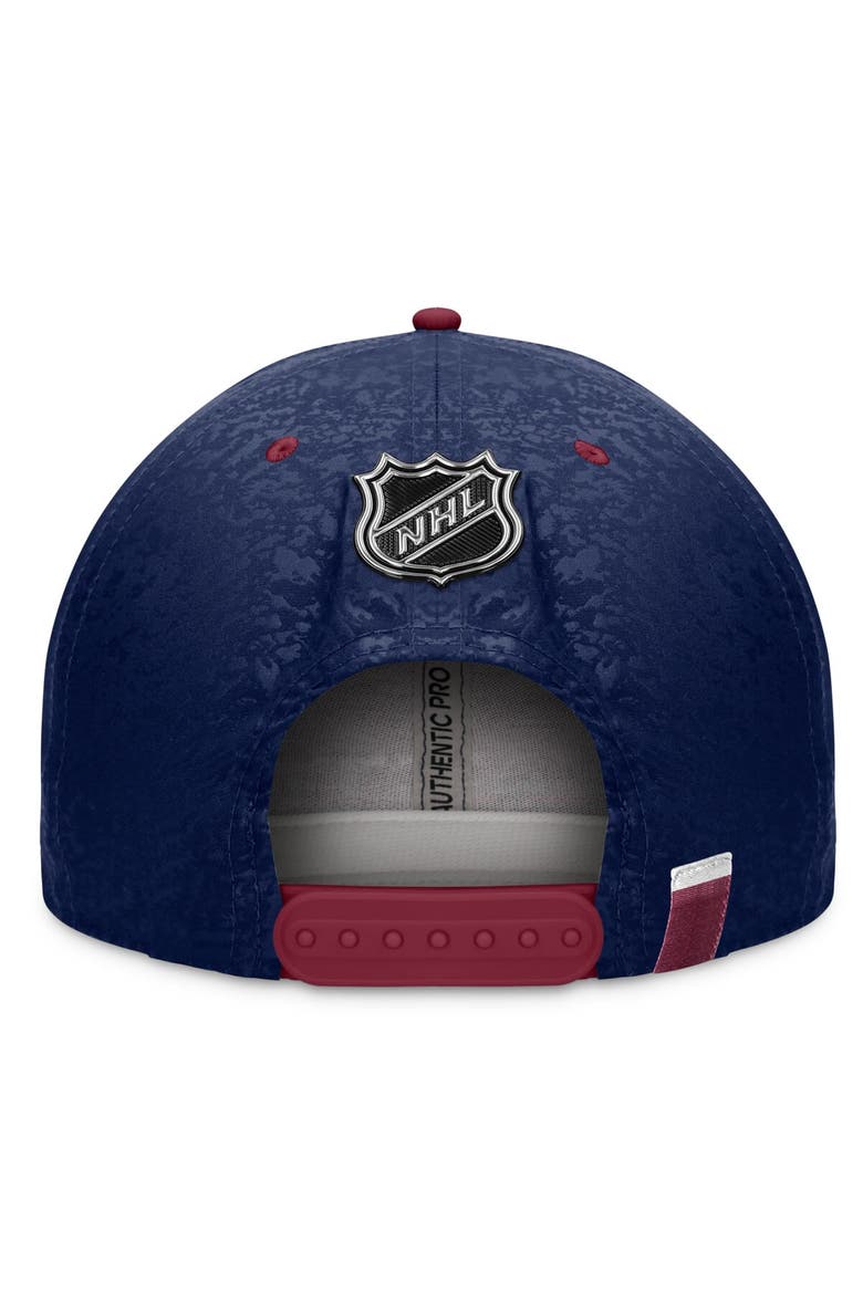 Men's Fanatics Branded Navy/Burgundy Colorado Avalanche Authentic Pro Alternate Jersey Snapback Hat, Alternate, color, Navy