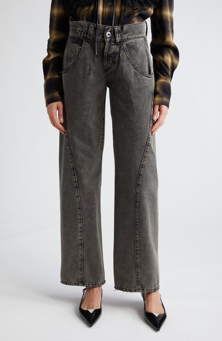 Vaquera Twisted Seam Wide Leg Jeans, Main, color, 