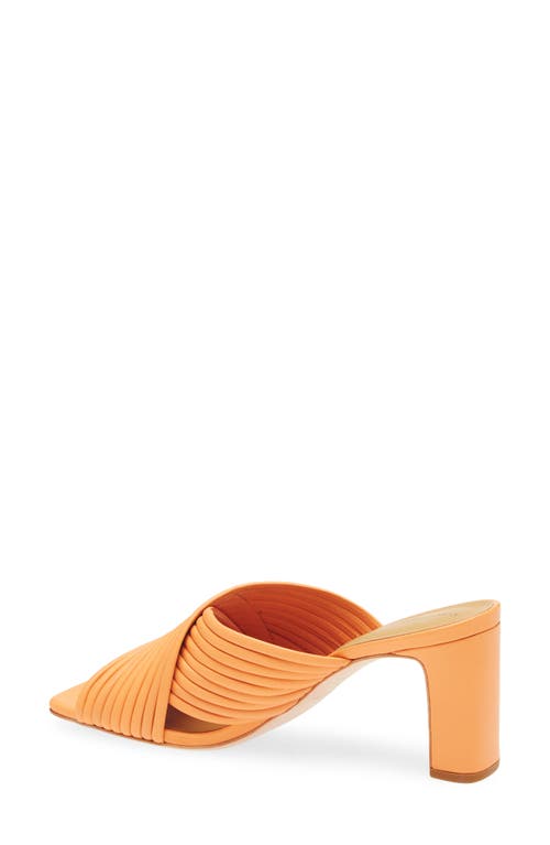 Reformation Lila Tubular Mule Sandal In Orange