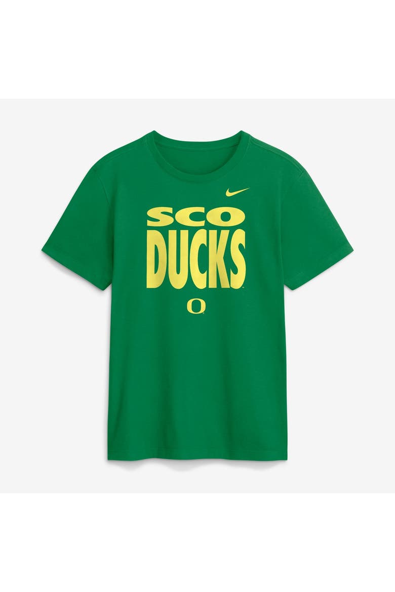 Men's Nike Green Oregon Ducks 2026 Sideline Dri-FIT Slogan T-Shirt, Main, color, Green