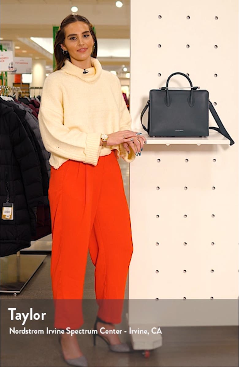 Midi Calfskin Leather Convertible Tote, sales video thumbnail