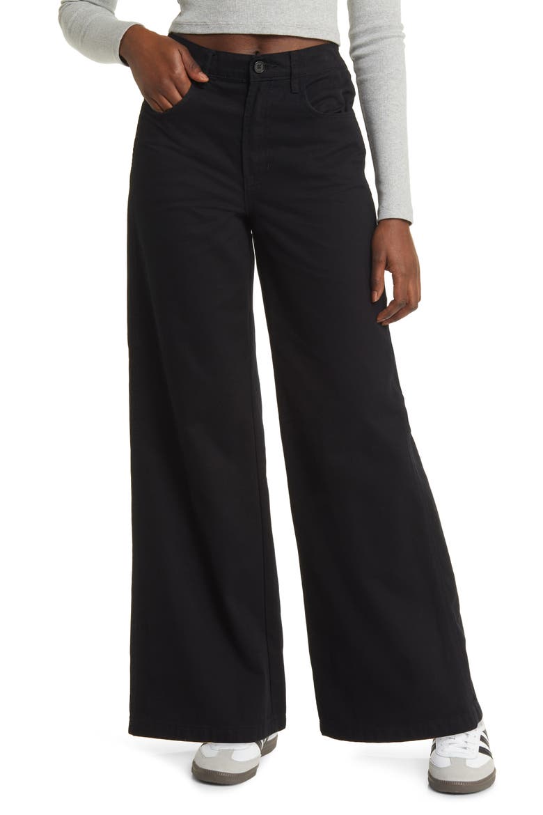 Wide Leg Jeans, Main, color, BLACK BEAUTY