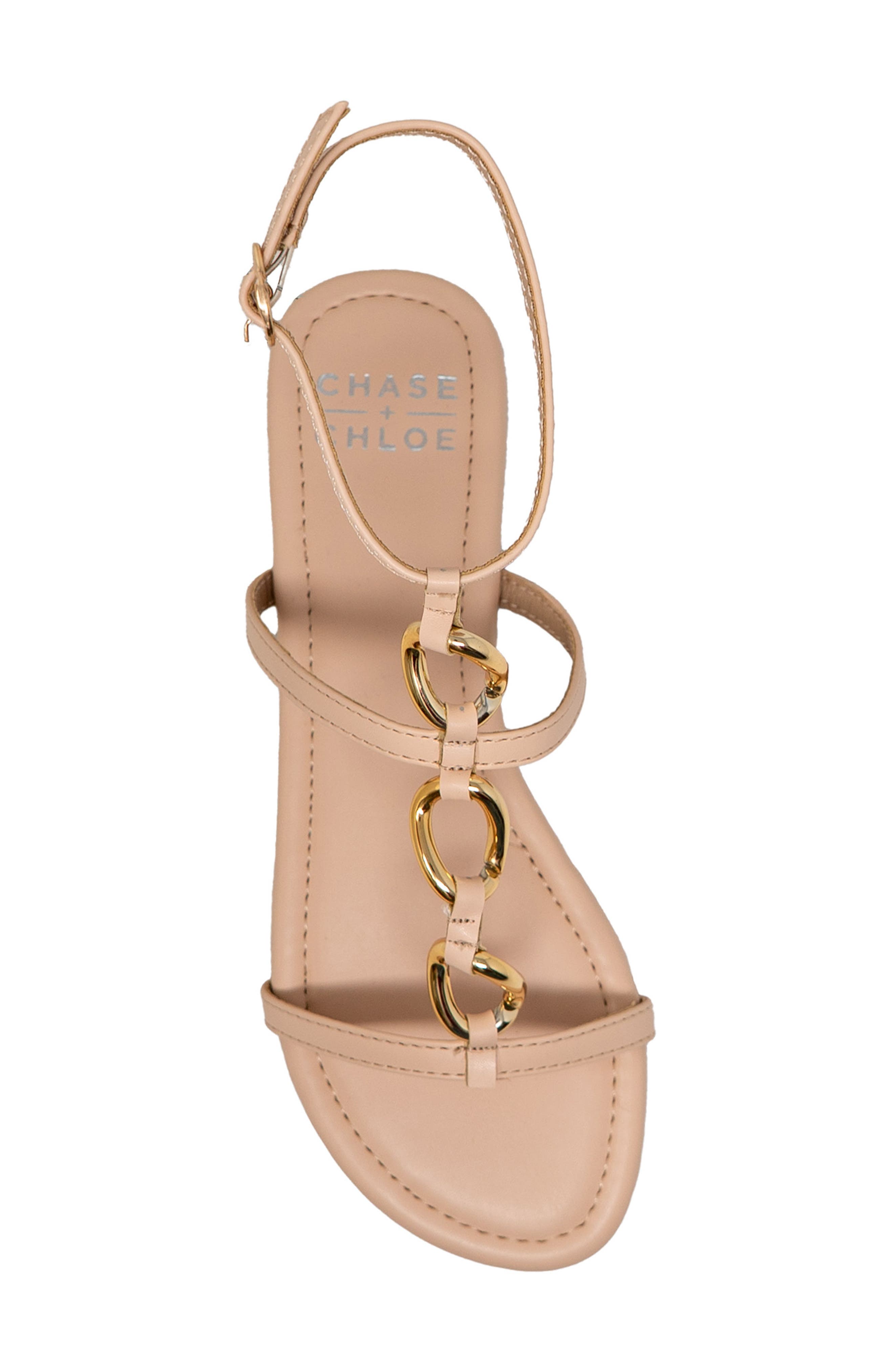 Ankle Strap Flat Sandal, Alternate, color, TAN