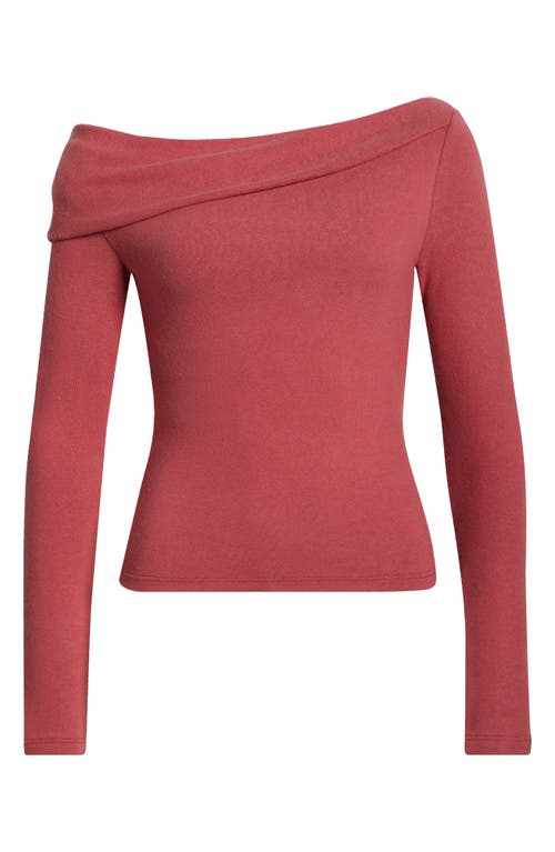 Reformation Elio One-shoulder Top In Pink