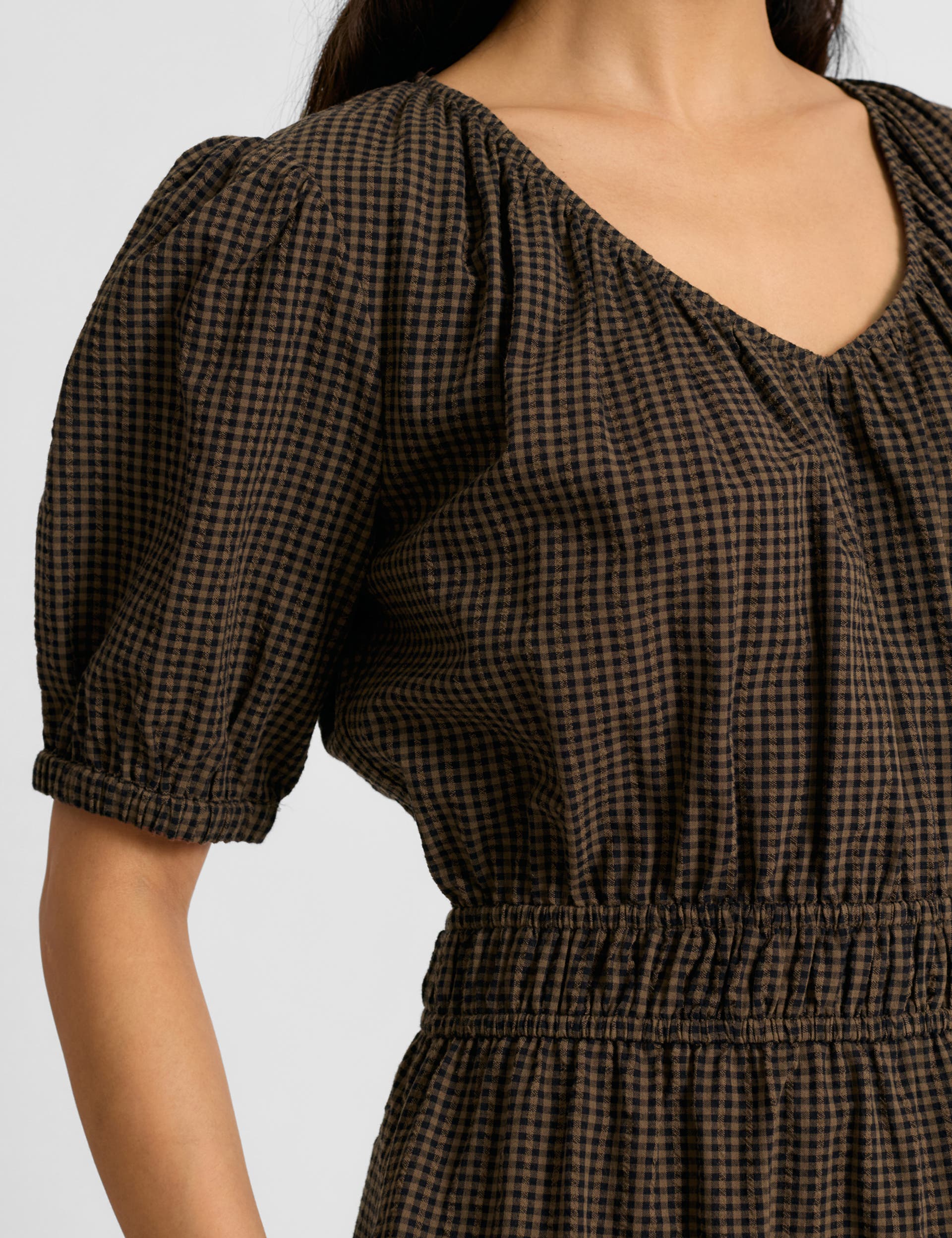 Gingham Midi Dress - image 2