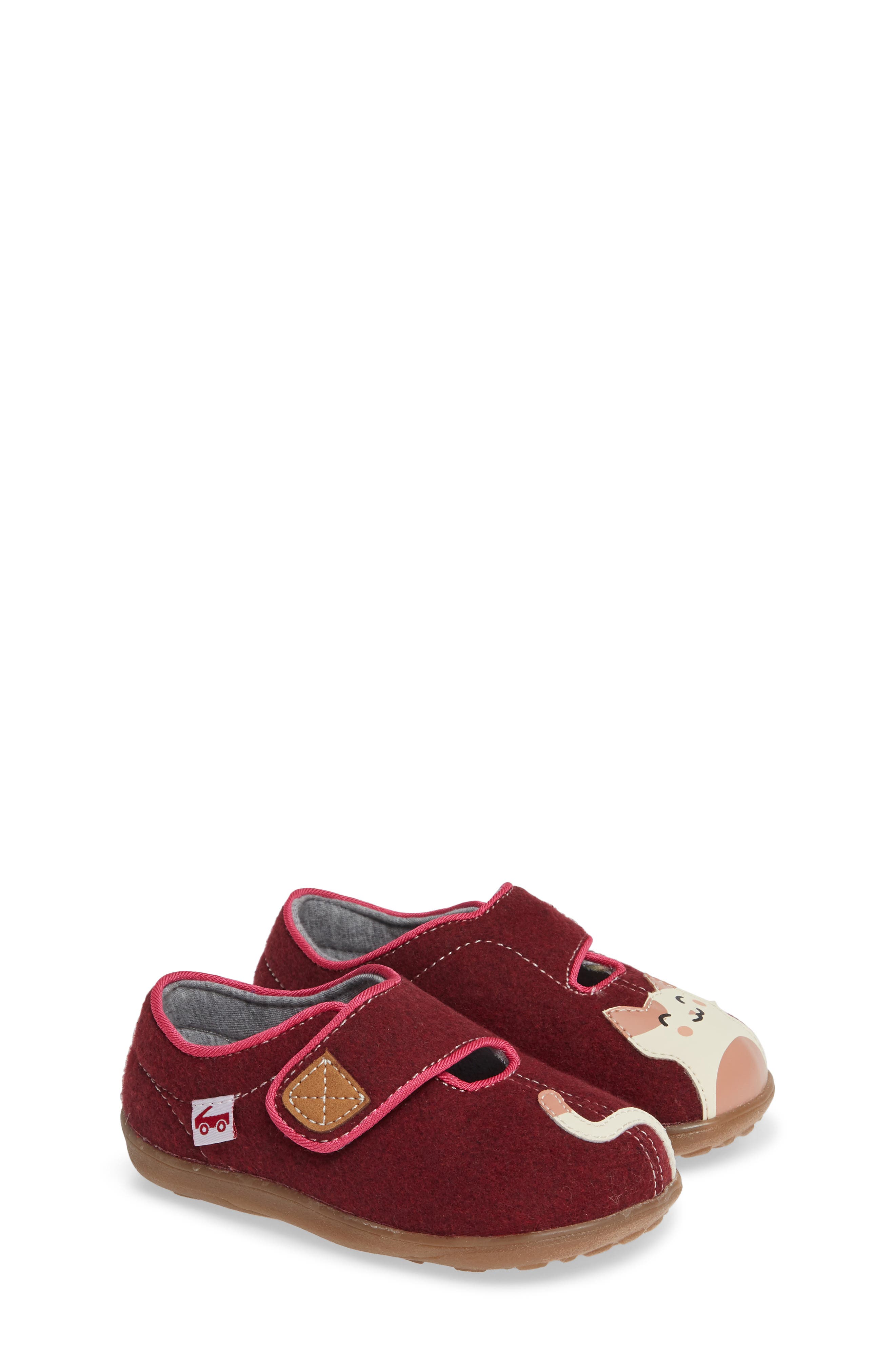 See Kai Run Cruz Slipper, Alternate, color, Berry Kitty