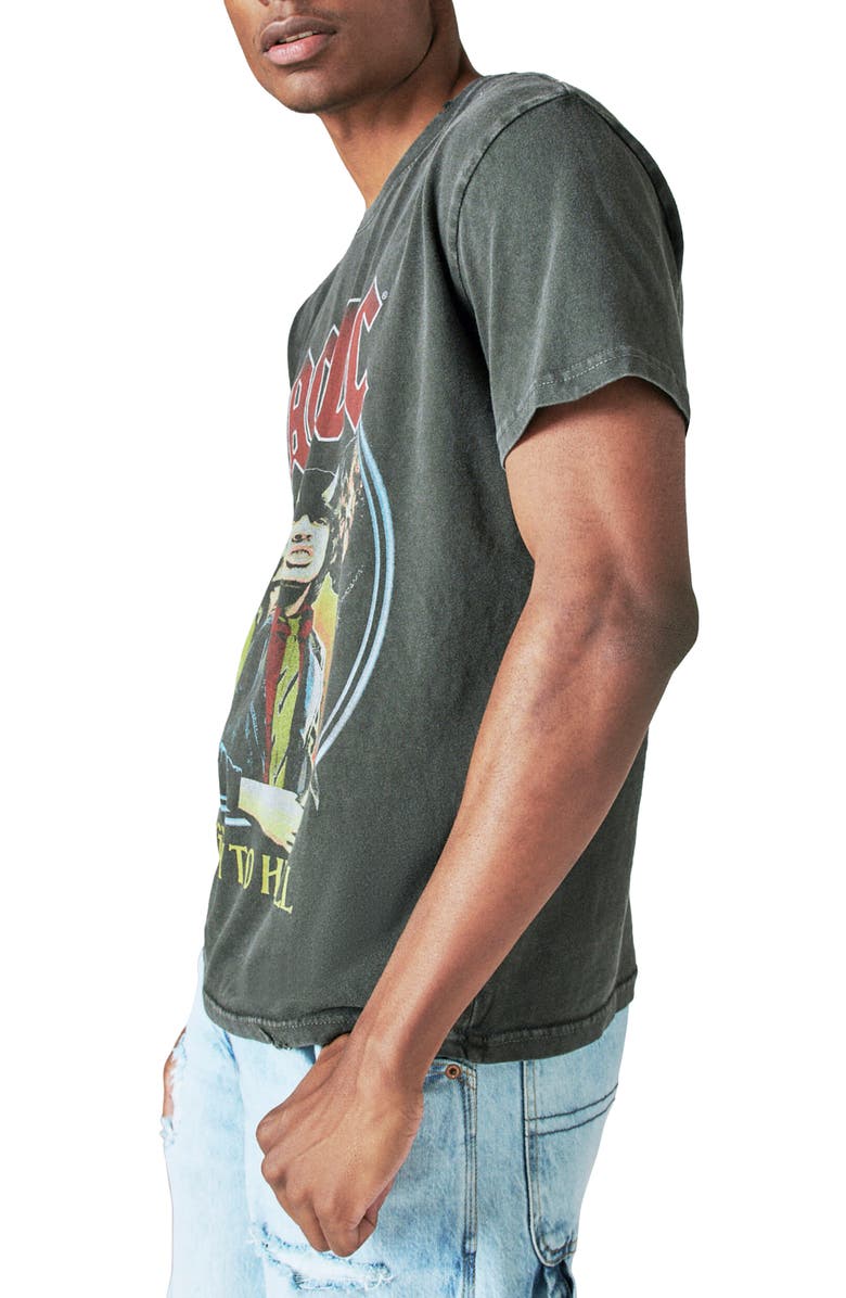 Lucky Brand ACDC We Salute You Cotton Graphic Tee, Alternate, color,
