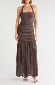 AFRM LOS ANGELES Tyla Halter Maxi Dress