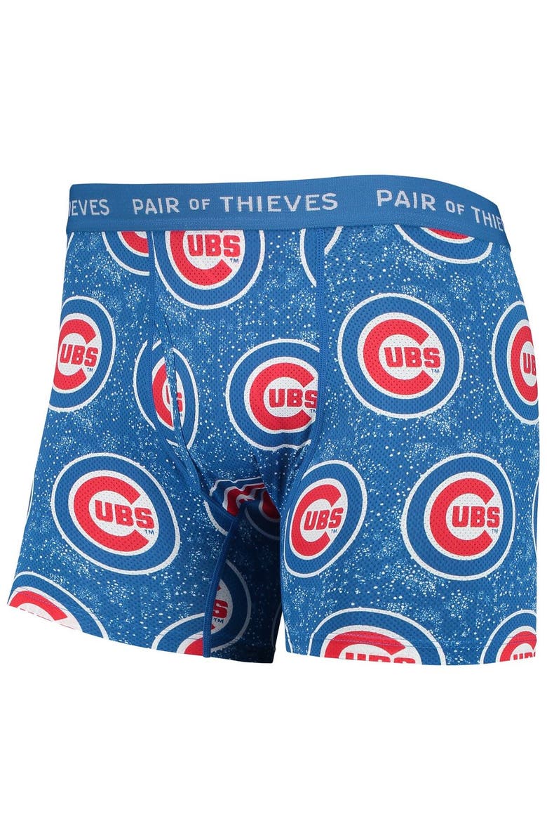 Pair of Thieves Men's Pair of Thieves Black/Royal Chicago Cubs Super Fit 2-Pack Boxer Briefs Set, Alternate, color, Black