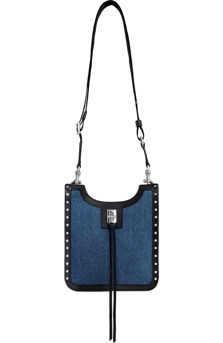 Rebecca Minkoff Mini Darren Feed Bag, Main, color, Denim