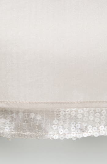 Sequin Hem Satin Miniskirt