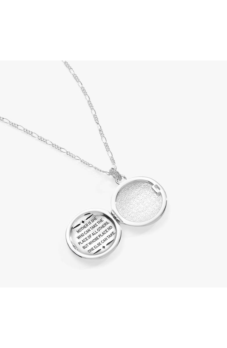 Alex and Ani Mother Locket Necklace, Alternate, color, Silver