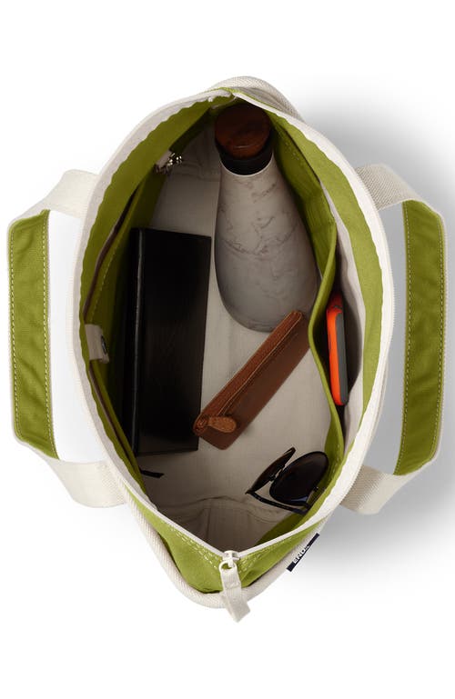 Lands' End Zip Top Canvas Tote Bag
