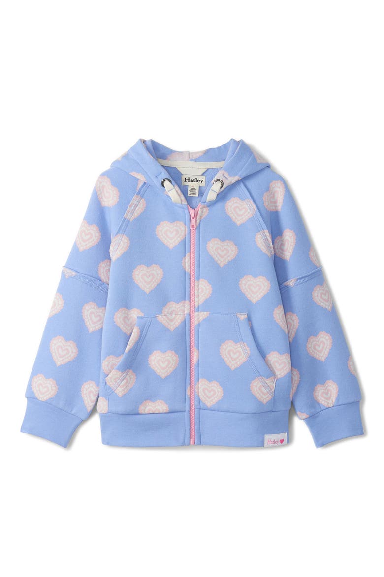 Kids' Heart Burst Hoodie, Main, color, BLUE