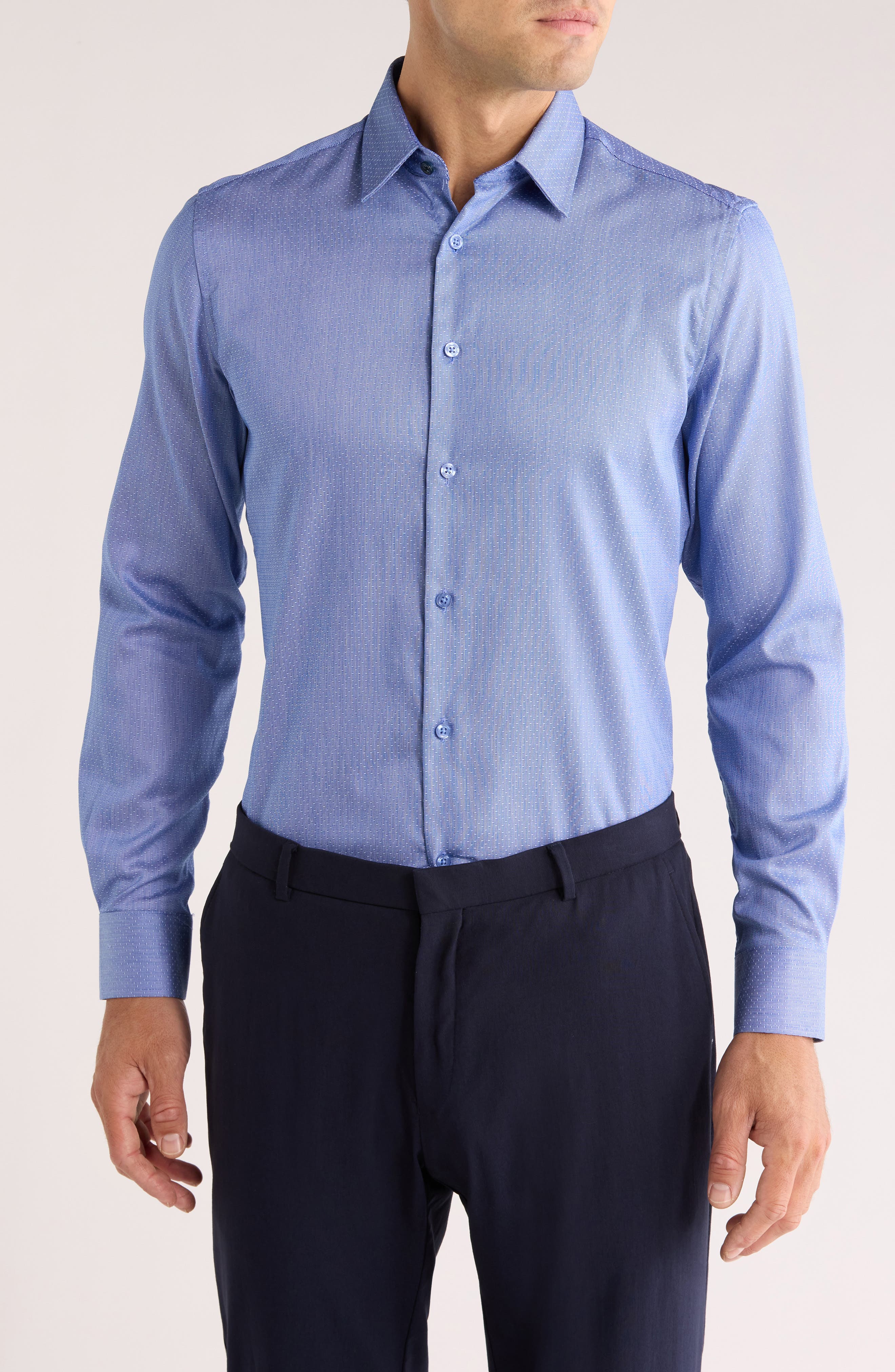 Duchamp Tailored Fit Stretch Dress Shirt