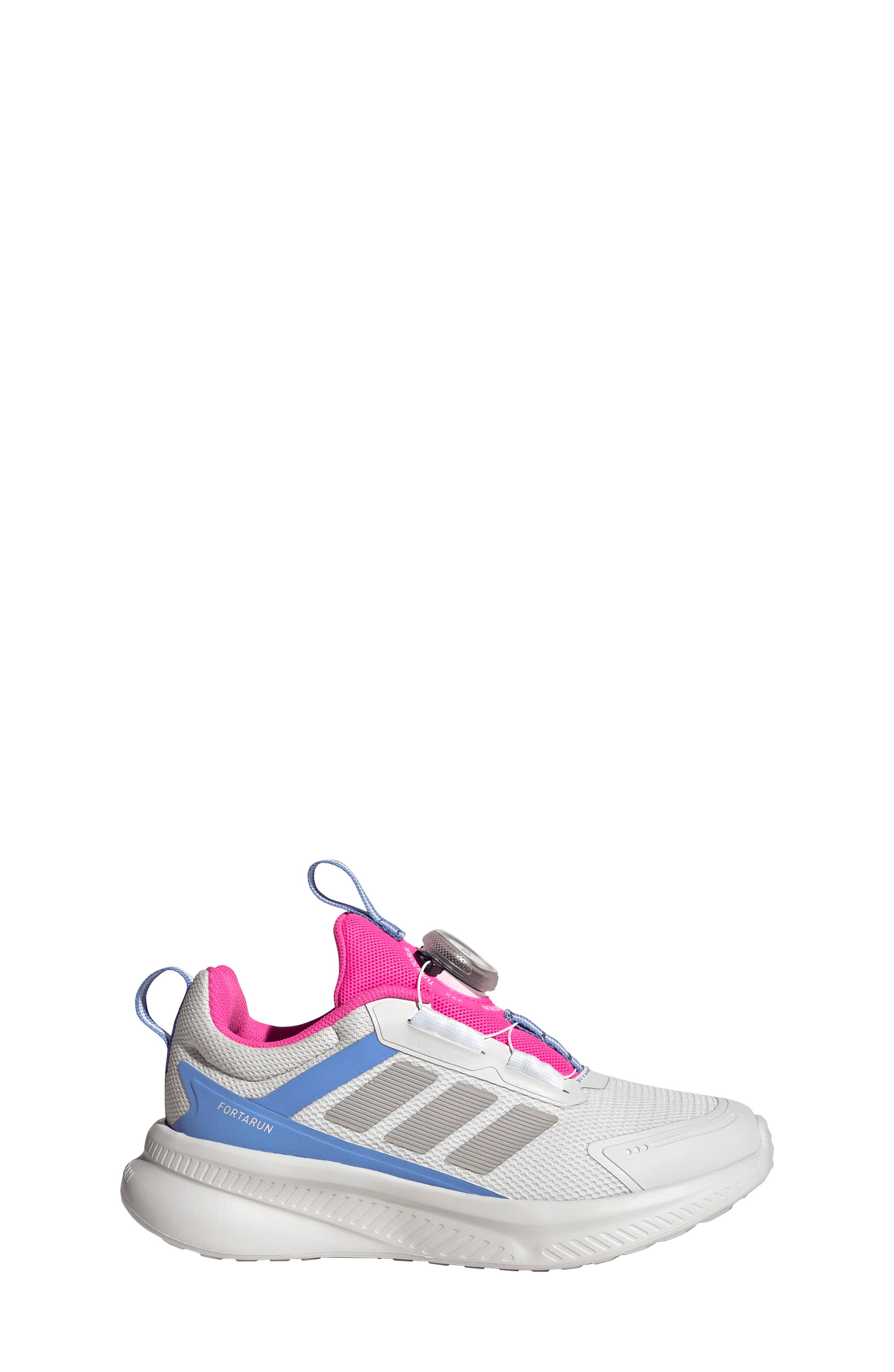Kids' Fortarun 4.0 Sneaker, Alternate, color, CRYSTAL WHITE/ GREY/ PINK 2